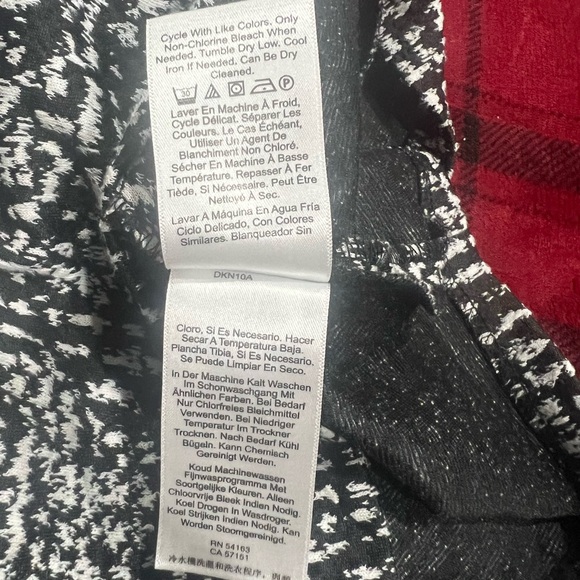 DKNY Black and White Patterned Mini Dress - Picture 7 of 7